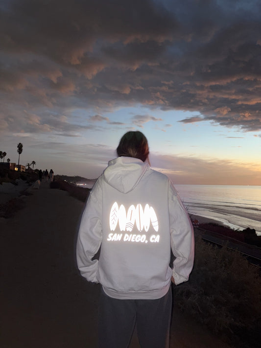 Reflective Surfboard Hoodie